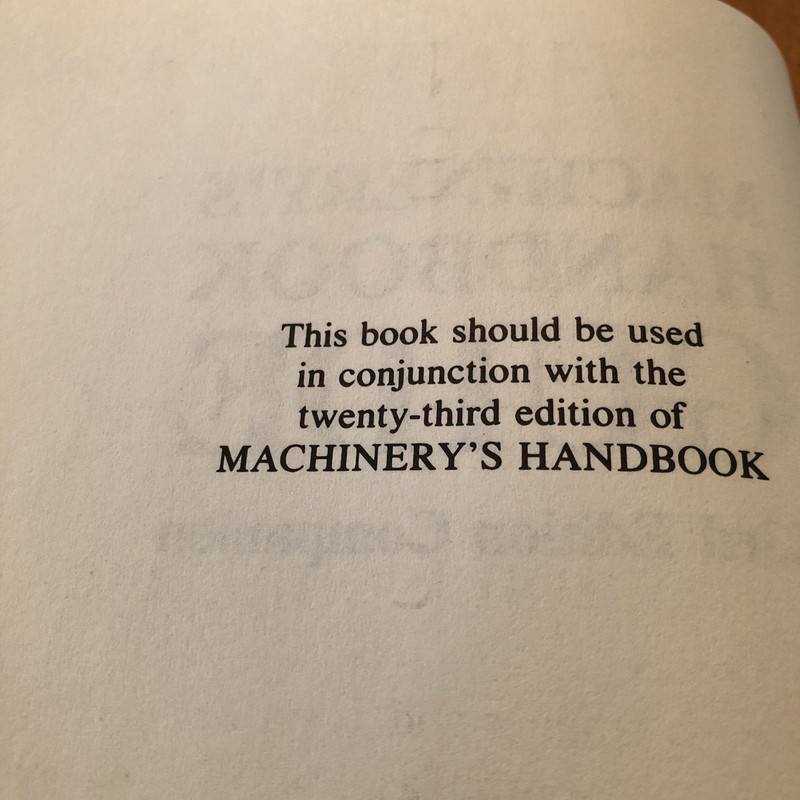 Machinery's Handbook Guide 23 Revised Edition 1988 gallery