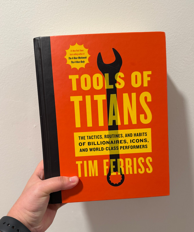 Tools of Titans by Tim Ferriss (2016, Hardcover Book)