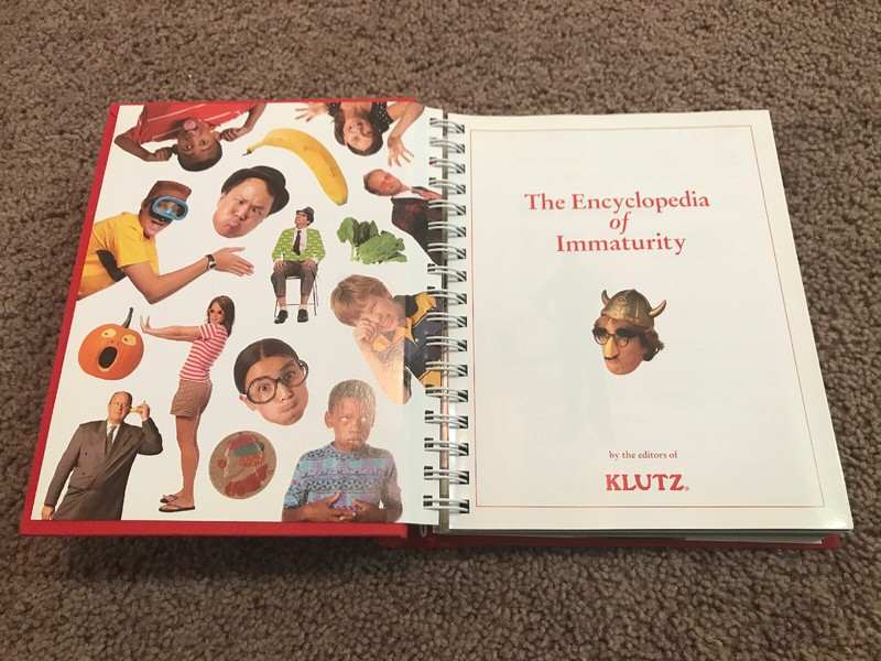 The Encyclopedia of Immaturity How to Never Grow Up Klutz Funny Interesting gallery