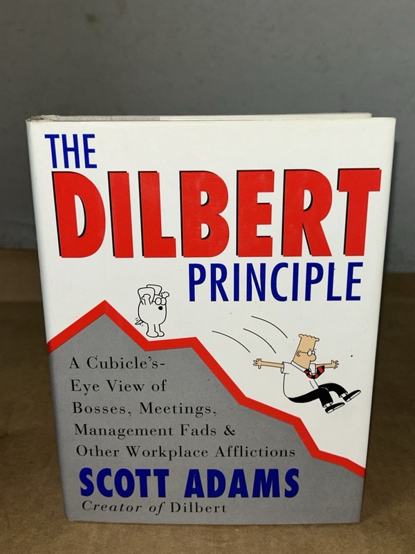 1996 The Dilbert Principle by Scott Adams 1st Edition Hardcover + Dust Jacket
