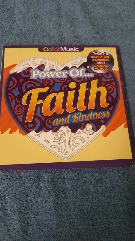 Power of Faith Adult Coloring Book With Bonus Relaxation Music CD Included: …