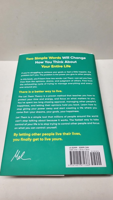 Autographed Signed The Let Them Theory by Mel Robbins Hardcover NEW gallery