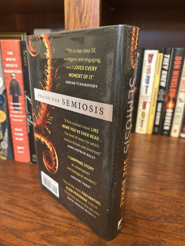 Semiosis. Sue Burke 1st HC Ptg. Tor 2018 Fine Unread gallery