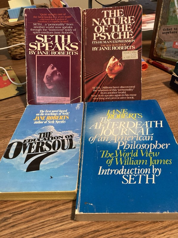 LOT of 4 Seth Books by Jane roberts SETH SPEAKS Oversoul 7 Early in the Series