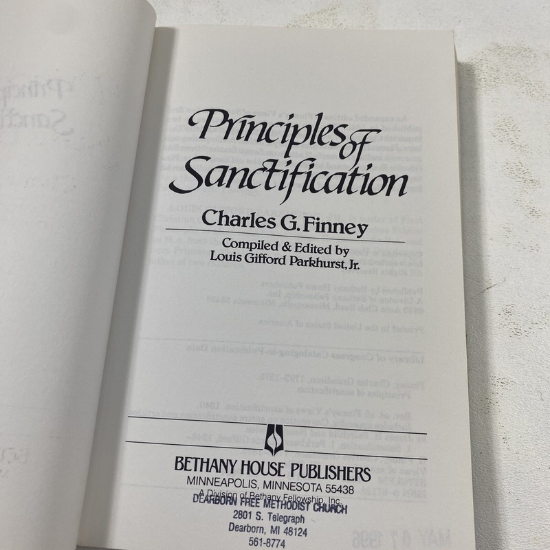 Principles of Sanctification - Charles G. Finney (1986, Paperback) gallery