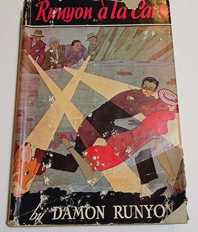 RUNYON A LA CARTE by Damon Runyon, J.B. Lippincott Co., 1944 Reprint, HC/DJ