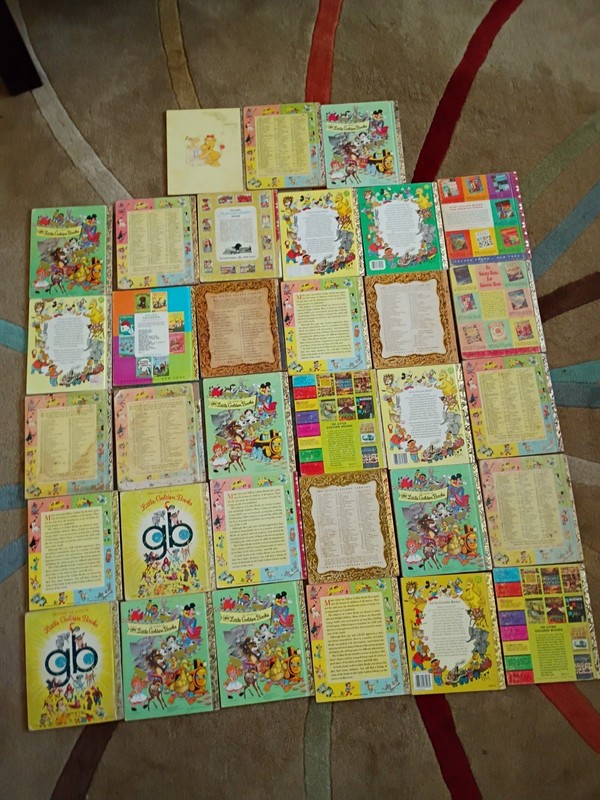 Lot of 33 Little Golden Books Vintage 1940's To 1980's Fair Condition gallery