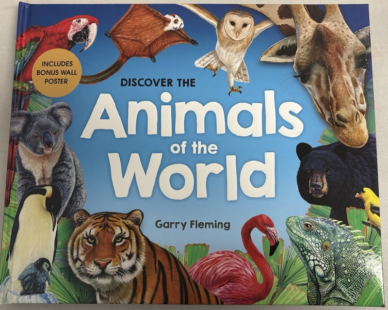 Discover Animals of The World Includes Bonus Wall Poster Brand New!