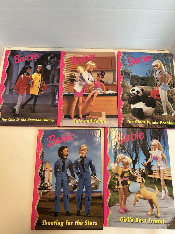 Barbie and Friends Book club series; lot of 5 books. Grolier. Hardcover. 90s 6 gallery