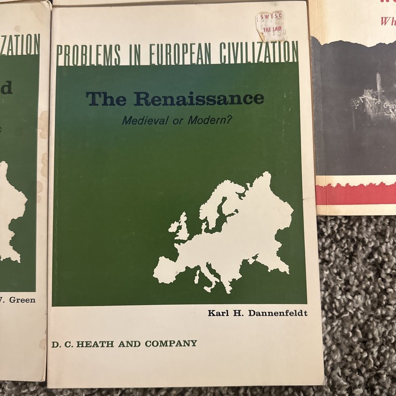 Lot Of 5 Problems in European Civilization 1950s/ Macchiavelli, Charlemagne Etc gallery