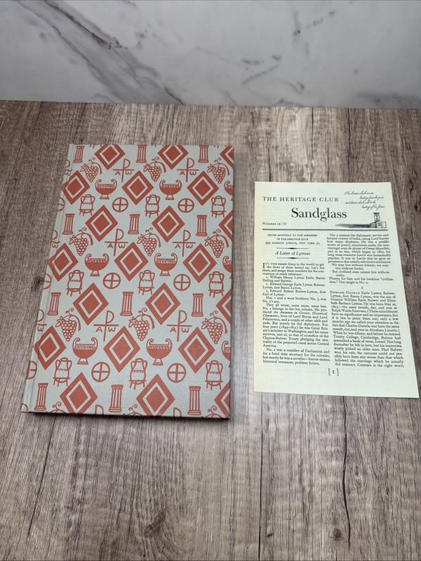 THE LAST DAYS OF POMPEII Lord Lytton Heritage Club Sandglass HC w/Pamphlet 1957