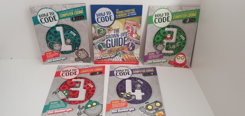 How to Code The Grown Ups Guide + Books 1 – 4 Complete Set Max Wainewright