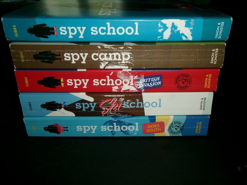 (5) Spy School chapter books Grades 4-7 (Stuart Gibbs) in ExcCond
