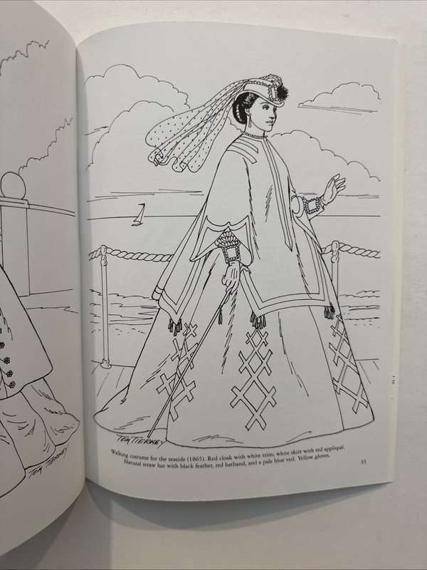 Victorian Fashions Tom Tierney Dover Coloring Book 1997 New Unused Fashion gallery