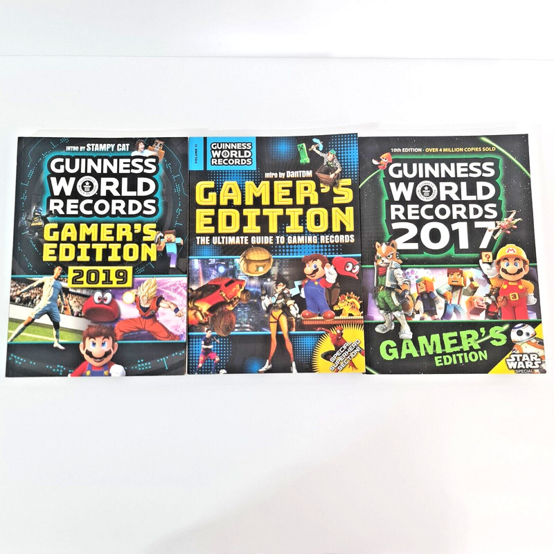 Guinness World Records Gamer’s Edition 2017 2018 2019 Issue 11,12,13 ,ps1,xbox