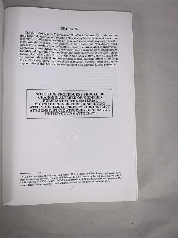 New Jersey Law Enforcement Handbook by Larry E. Holtz Blue360 Media gallery