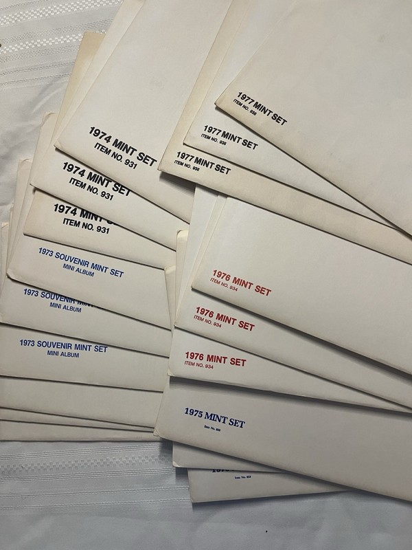 3 Of Each 1972 73 74 75 76 77 stamp sets