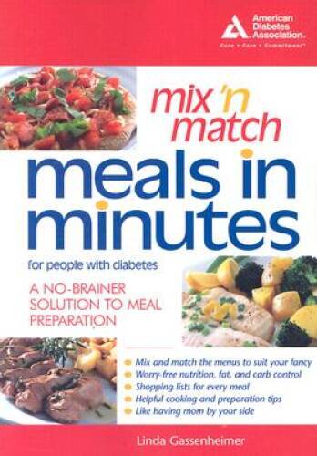 Mix n Match Meals in Minutes for People with Diabetes – Paperback – GOOD