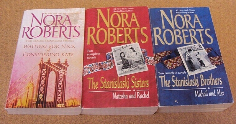 Nora Roberts “The Stanislaskis” Complete Series of 6 Novels in Lot 3 PB Book