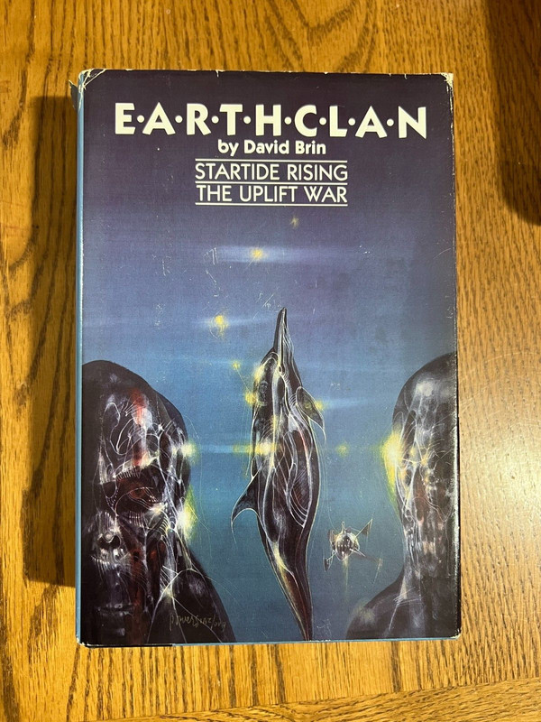 Earthclan by David Brin (1987, Hardcover) Startide Rising The Uplift War