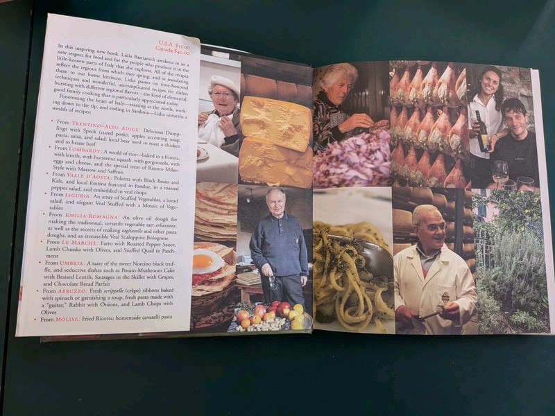 Lidia Cooks From The Heart Of Italy Cookbook: DJ First Edition signed gallery