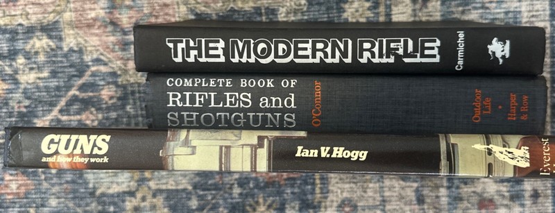 Lot Of 3 Vintage (75-79) Hardcover Books On Rifle, Shotgun, Pistol-How They Work