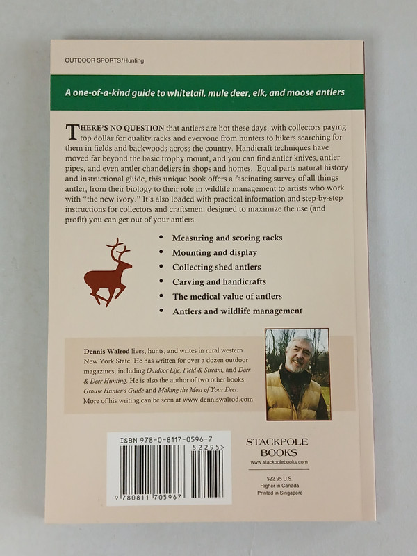 Dennis Walrod ANTLERS Guide to Collecting 2nd Edition Stackpole Books 2010 Used gallery