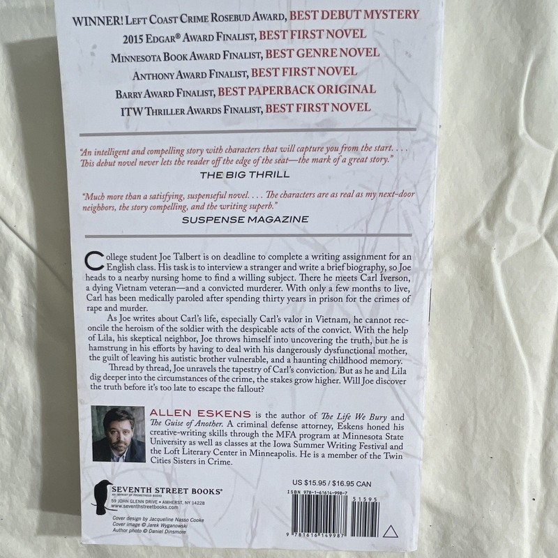Allen Eskens The Life We Bury Paperback Mystery Crime Seventh Street Books 2014 gallery