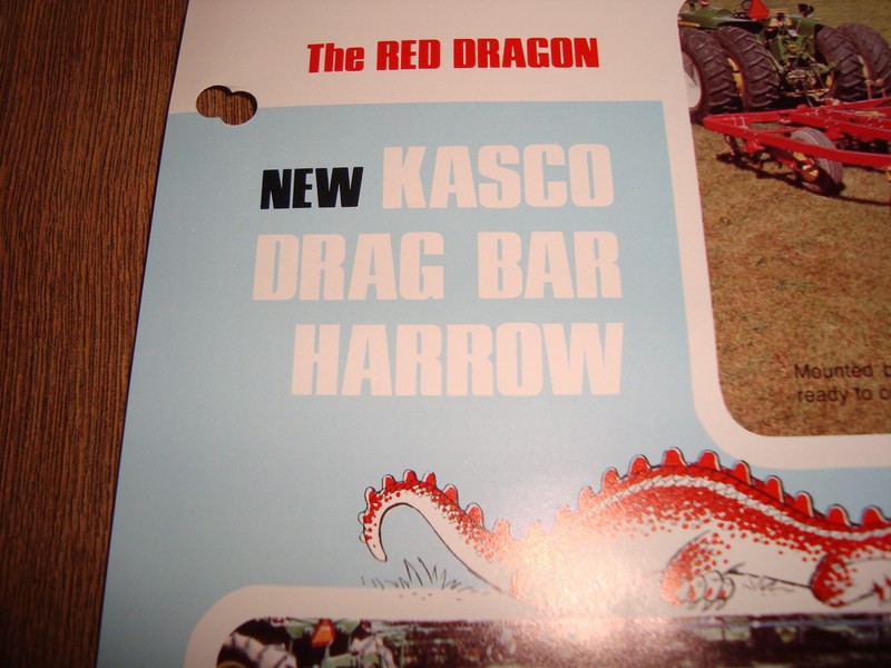 Vintage Kasco Drag Bar Harrow Brochure Single Page gallery