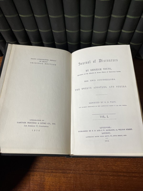 Journal of Discourses - Complete - Mormon Church of Jesus Christ - Brigham Young gallery
