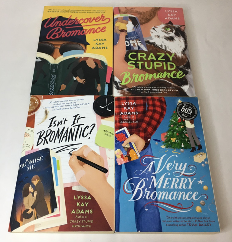 Lot of 4 Bromance Book Club Series Books 2-5 by Lyssa Kay Adams – Near Complete