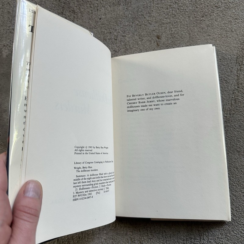 Dollhouse Murders SIGNED First Edition Betty Ren Wright~Holiday House, 1983 HC gallery