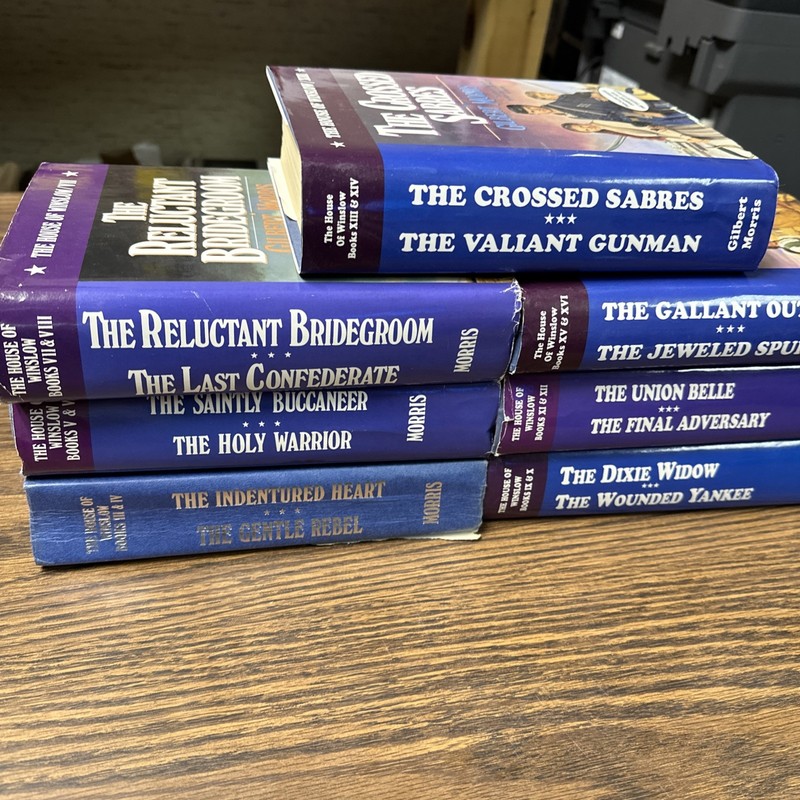 7 HC Gilbert Morris The House of Winslow Book Lot 2 in 1 Books 3-14 1990s Family