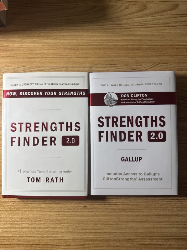 2x StrengthsFinder 2.0 Books – Tom Rath / Gallup – NO ACCESS CODES