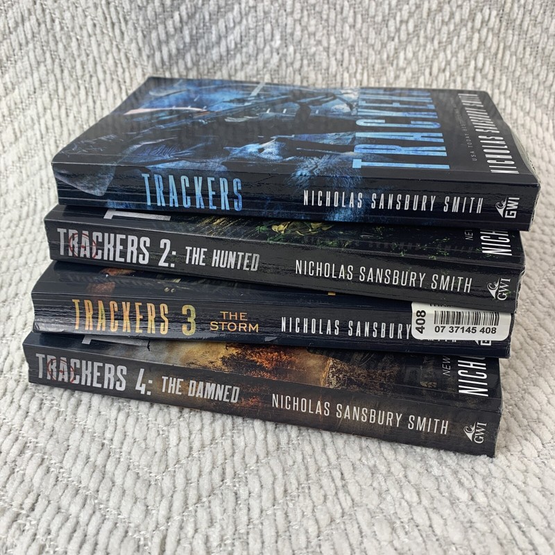 Trackers Book Set 1-4 Nicholas Sandburg Smith 2016 Paperback Hinted Storm Damned