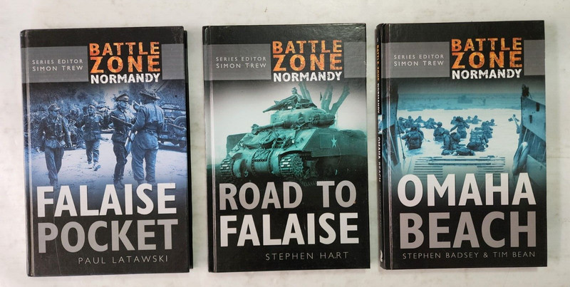 Lot of 3 Battle Zone Normandy book series Sutton Publishing books 5, 13 & 14