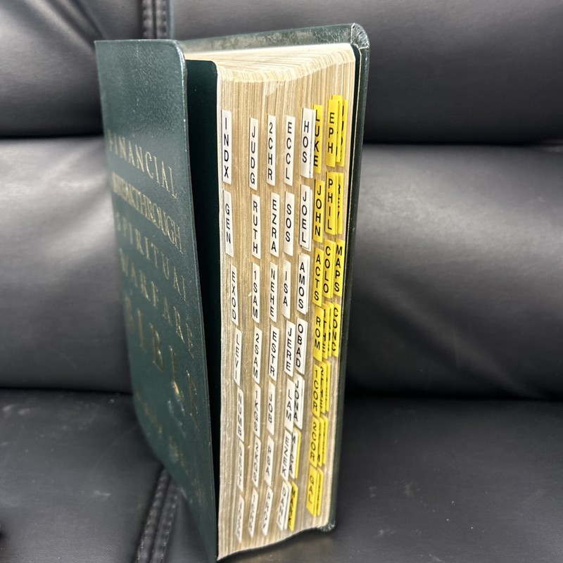 Financial Breakthrough Spiritual Warfare Bible KJV Bonded Leather Morris Cerullo gallery