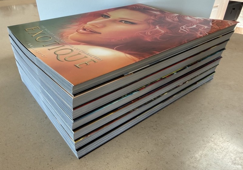 Ballistic Publishing EXOTIQUE Art Books - full set vol 1-7 Near mint condition! gallery