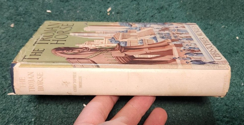 1937 THE TROJAN HORSE Christopher Morley First Edition J.B. Lippincott hc/dj gallery
