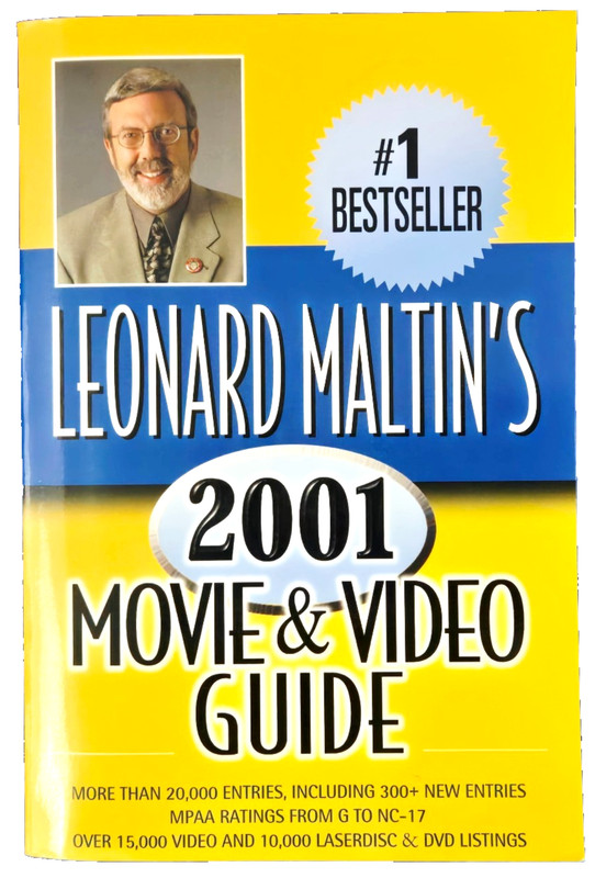 LEONARD MALTIN’S 2001 MOVIE & VIDEO GUIDE PAPERBACK FREE SHIPPING