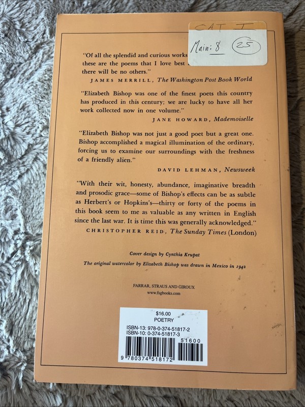 Complete Poems, 1927-1979 by Elizabet Bishop and Elizabeth Bishop (1984,...#1001 gallery