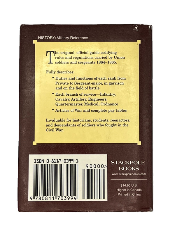 1865 Customs of Service for Non-Commissioned Officers and Soldiers 2001 HCDJ gallery