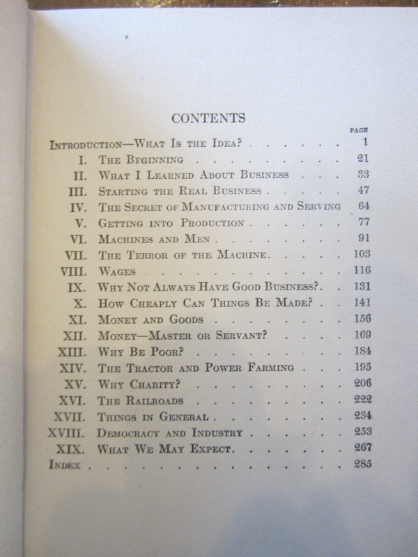 My Life and Work by Henry Ford in Collaboration with Samuel Crowther, 1922 gallery