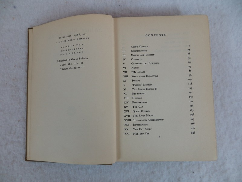 Anthony Morton (John Creasey) SALUTE BLUE MASK ! J.B. Lippincott Company 1938 gallery