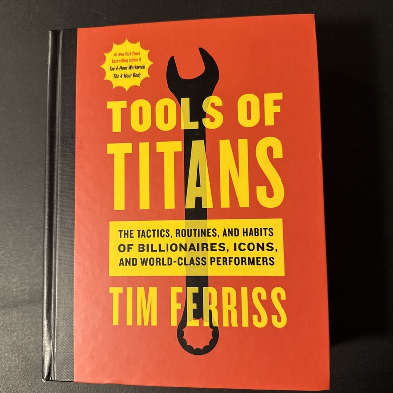 Tools Of Titans Tim Ferriss Hardcover Self Help Motivation Business 2017 Book
