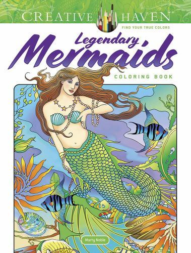 Creative Haven Legendary Mermaids Coloring Book, Paperback by Noble, Marty, L…
