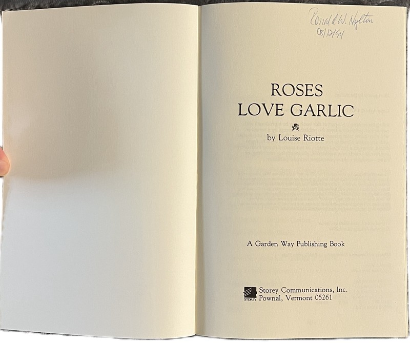 Roses Love Garlic by Louise Riotte (1983) gallery