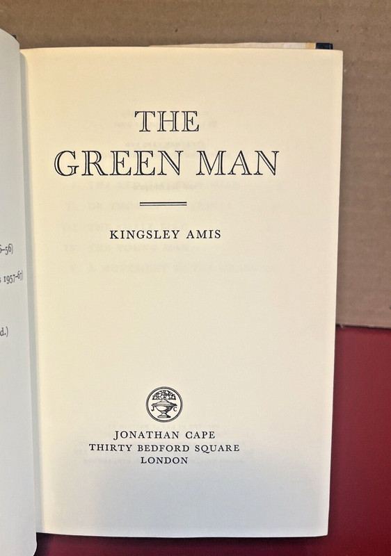 KINGSLEY AMIS-The Green Man, First Edition 1969-JONATHAN CAPE LONDON gallery