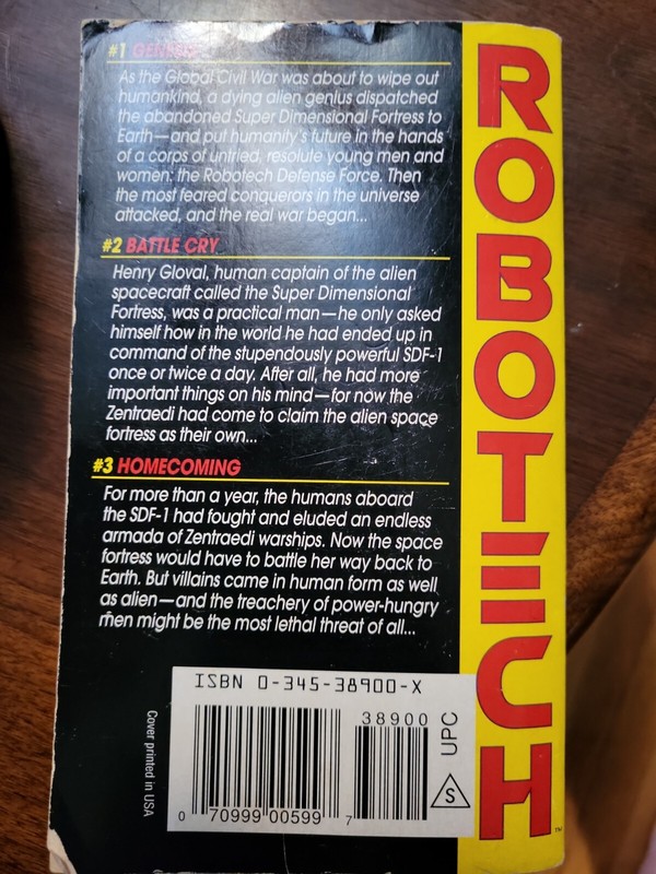 Robotech: the Macross Saga: Battle Cry by Jack McKinney ACCEPTABLE gallery