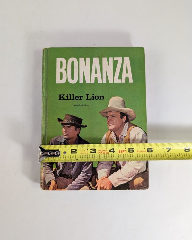 Bonanza: Killer Lion By Steve Fraze 1966 Hardcover Book Authorized TV Adventure gallery